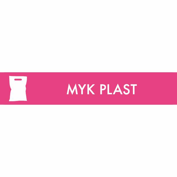 Piktogram Myk plast 16x3 xm Magnetisk Rosa